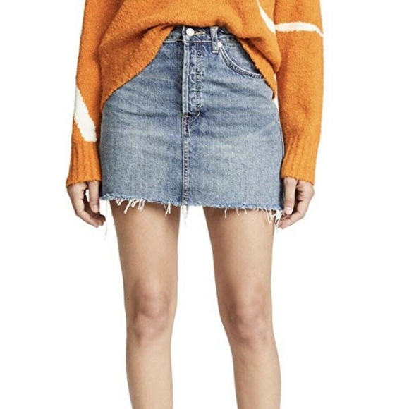 Free People Dresses & Skirts - Free People Rugged A-Line Denim Skirt 26